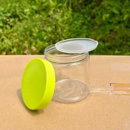 [Combo 50] Hủ PET 500g Nắp Nhựa Nhám - Màu Xanh - tặng nắp lót chống tràn - dùng để đựng mỹ phẩm 2