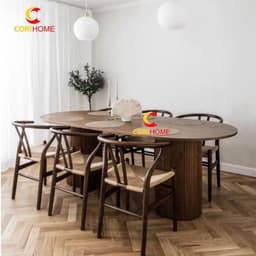 Ghế Wishbone CORIHOME  Lưng Ghế Hình Chữ Y ,Lưng Và Tay Vịn Được Chế Tác Từ Thanh Gỗ Uốn Cong 2