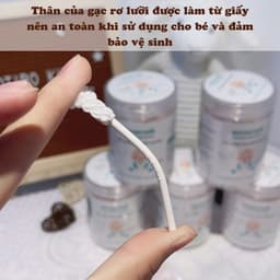 [COMBO TIẾT KIỆM] Gạc rơ lưỡi + 2 túi giấy khô đa năng BOTIBO KIDS cho bé an toàn tiết kiệm tiện lợi Botibo kids 4