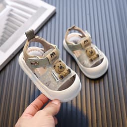 [HOT]  Sandal tập đi sandal cho bé sandal chống vấp đế mềm êm chân dép gấu mẫu mới nhất [B36] 3