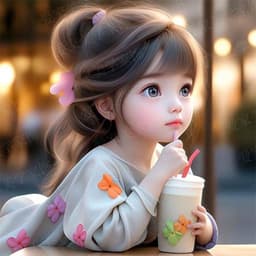 Tranh Dán Tường Cô Gái Dễ Thương, Poster Trang Trí Phòng Ngủ & Tủ Lạnh Công Chúa 5