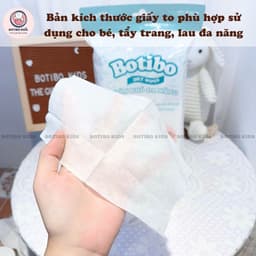 [ COMBO TIẾT KIỆM ] 2 hộp gạc rơ lưỡi + 2 túi giấy khô đa năng BOTIBO KIDS cho bé an toàn tiết kiệm tiện lợi Botibo kids 7