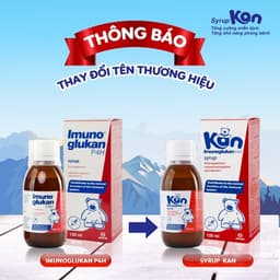 Siro Kan ImunoGlukan hỗ trợ miễn dịch nâng cao sức đề kháng cho bé - Nhập khẩu Châu Âu chai 120ml 5