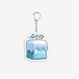 Móc khóa hình trái cây blox bằng Nhựa Acrylic móc khóa hình con báo trái cây trò chơi hấp dẫn Quà tặng móc chìa khóa  6