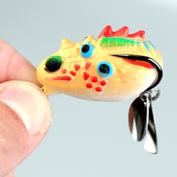 3.5cm / 5.4g Ếch Mềm Mồi Câu Cá Mini Mềm Mồi Đôi Nâng Móc Top Tia Nước Ếch Mồi Nhân Tạo 4