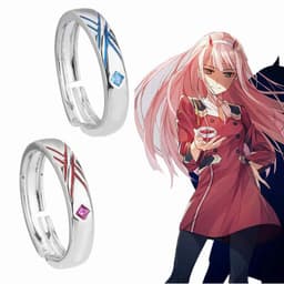 Nhẫn Đôi Anime Darling In The Franxx ZERO TWO & HIRO Điều Chỉnh Được Size Qùa Tặng Couple 3