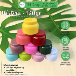 Combo 50 Hủ Bầu 150gr - Nhựa Dẽo Cao Cấp - Có Nắp Lót Chống Tràn - Đựng Kem Body 2