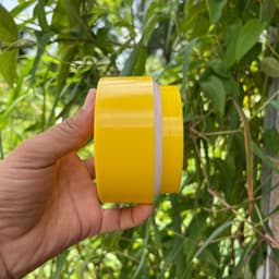 Giá Sỉ 100 Hủ Thân Vàng Viền Trắng - Hủ Nhựa Rỗng - 200gr - Có Nắp Lót Chống Tràn - Hủ đựng Kem Body - Đựng Kem Body. 5