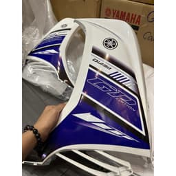 Bộ dàn áo Exciter 135 trắng xanh 2011-2012-2014 có kèm tem in 3