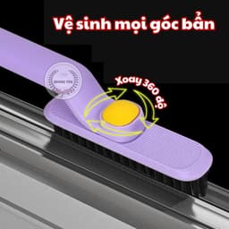Cây Chà Sàn Nhà Tắm Kèm Nhíp Gắp Rác 2 Trong 1 Chổi Cọ Nhà Vệ Sinh Thiết Kế Xoay 360 Độ Cọ Sạch Khe Hẹp Và Góc Tường 7