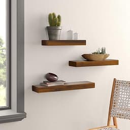 Đợt Gỗ, Kệ Treo Âm Tường Gỗ Tràm Tự Nhiên, Cạnh Thẳng Vuông Vắn 9