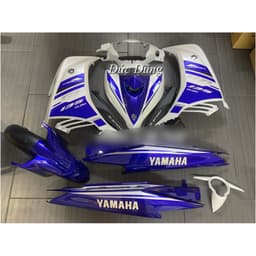 Bộ dàn áo Exciter 135 trắng xanh 2011-2012-2014 có kèm tem in 8