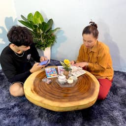 Mặt Bàn, Mặt Ghế Gỗ Me Tây Hình Tròn (Không Kèm Chân), Tấm Gỗ Tự Nhiên Nguyên Tấm Thân Cây 6