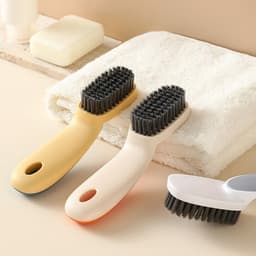 Bàn Chải Lông Mềm Đánh Giày, Chà Sàn, Vệ Sinh Nhà Tắm, Giặt Đồ - Nhựa PPM - 100gram - 17*3 - Đa Chức Năng 1