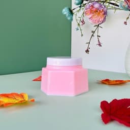 Combo 50 Hủ nhựa Lục Giác - 200gr - hủ rỗng - có nắp lót chống tràn - Đựng Kem body 6