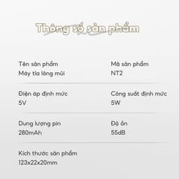 Máy Cắt Lông Mũi Bomidi NT2 Sạc Type-C, Vệ Sinh Dễ Dàng An Toàn Tiện Lợi Có Thẻ Tháo Ra. 5