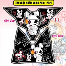 Tem Dán Nhựa Nhám Vario Đời 2018 Đến 2022  Mẩu Mới Hot trend Decal Pvc 3 Lớp 9