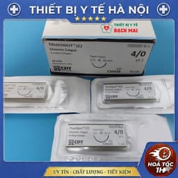 [ Lẻ 2 sợi ] Chỉ Tự Tiêu CPT TRUSTIGUT C 4/0 5/0 6/0 (CHROMIC CATGUT) - Dùng Cho Cấy Chỉ 1