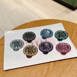 Giá đỡ điện thoại xoay hình con quay may mắn dán lưng - Giá đỡ giảm áp, giá đỡ điện thoại hình đô la Mỹ lấp lánh 4