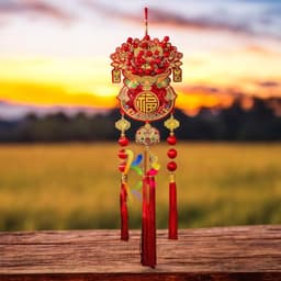 Dải Dây Liễn Treo Túi Thần Tài May Mắn 2027, Trang Trí Tết Cả Năm Lộc Tài 6