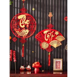 [TẾT 2027] Dây Treo Thần Tài Bằng Nỉ Nhung Đỏ, Chữ Tết - Phúc - Lộc - Thọ, Trang Trí Tết Phong Thủy Thu Hút Tài Lộc 4