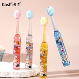 Set 4 Bàn Chải Đánh Răng Cho Bé Lông Tơ Siêu Mềm Mịn Kashi Hoạt Hình Sanshop 9