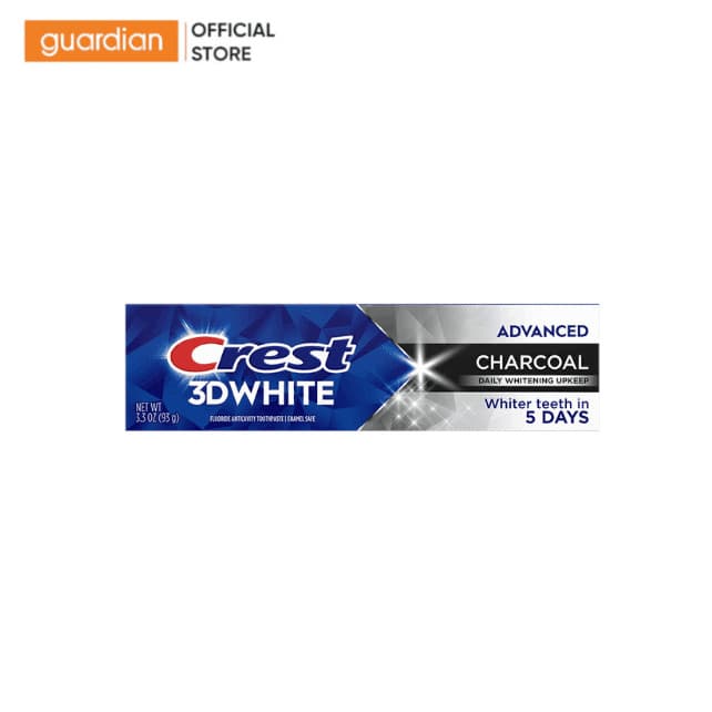 Kem Đánh Răng Crest 3d White Trắng Sáng Advanced Charcoal 93g