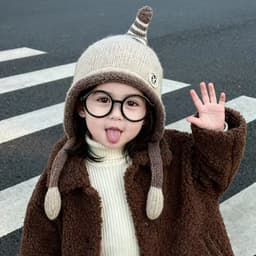 1-3 tuổi Mũ mùa đông cho ,chụp ảnh hoạt hình thời trang Mũ Bonnet dễ thương cho trẻ sơ sinh 7