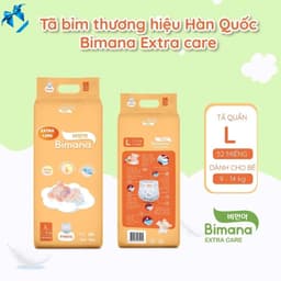 COMBO 2 BỊCH Tã/Bỉm Dán/Quần BIMANA EXTRA CARE Thấm Hút Tốt, Đủ Size NB68 - 4XL42. 5