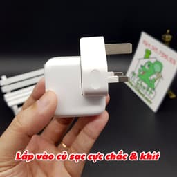[ZIN 3 Chân To] Đầu Nối Cắm Chuyển Đổi 3 Chấu Chuẩn UK-Singapore-Hong Kong-Malaysia cho Sạc AP Macbook iPad iPhone 9