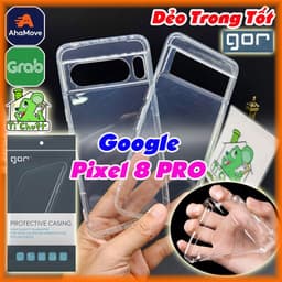 [Chính Hãng GOR-Ảnh Thật] Ốp Lưng Google Pixel 8 PRO 6.7" Silicon Dẻo Trong Suốt Chống Sốc 1