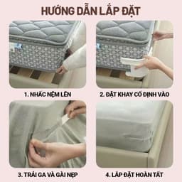 Kẹp Cố Định Ga Giường Trong Suốt Vô Hình – Kẹp Góc Ga Chống Trượt, Giữ Ga Phẳng Lì – Set 4 Cái EZihome 9
