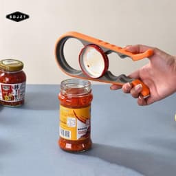 < SDJZT > 1 Dụng cụ mở nắp chai, Dụng cụ mở nắp vặn, Dụng cụ mở hộp 4 trong 1 đa chức năng, Kẹp có thể, cụ mở nắp, cụ mở chai, cụ mở chai đang được bán 4