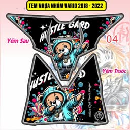 Tem Dán Nhựa Nhám Vario Đời 2018 Đến 2022  Mẩu Mới Hot trend Decal Pvc 3 Lớp 8