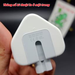 [ZIN 3 Chân To] Đầu Nối Cắm Chuyển Đổi 3 Chấu Chuẩn UK-Singapore-Hong Kong-Malaysia cho Sạc AP Macbook iPad iPhone 5