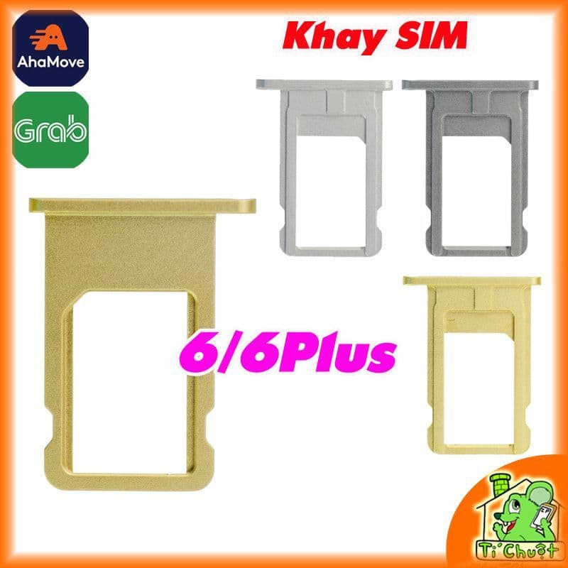 Khay Đựng Sim Thay Thế cho iPhone 6 iP6 Plus bằng thép như ZIN