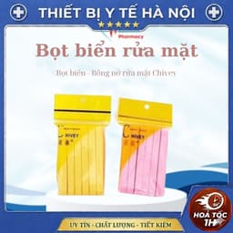 Bọt biển, Bông Mút - Bông Nở Rửa Mặt Chivey ( combo 5 gói  60 miếng ) 1