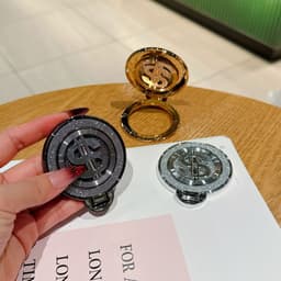 Giá đỡ điện thoại xoay hình con quay may mắn dán lưng - Giá đỡ giảm áp, giá đỡ điện thoại hình đô la Mỹ lấp lánh 5