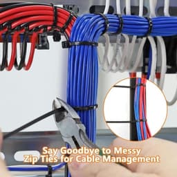 100 Dây buộc cáp nhựa đa năng - Dây rút tự khóa siêu bền cho tổ chức dây điện ngoài trời trong nhà 4