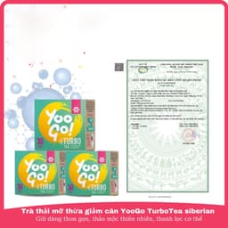 Wellness Siberian -Trà thải độc ruột, Trà thảo mộc Yoo Go Turbo Tea siberian, hộp 30 gói 4