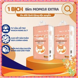(TRỢ GIÁ) Bỉm Quần/Dán MOMOJI EXTRA SOFT đủ size NB64/S60/M56/L54/XL50/XXL48 full size. 7