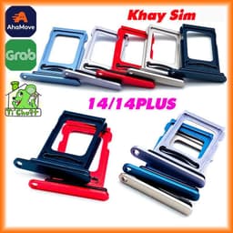 Khay Đựng Sim Thay Thế cho iPhone 14 PLUS iPhone14 bản 1 SIM/2 SIM Loại có Ron Chống Nước & Lẫy Giữ Sim như ZIN 1