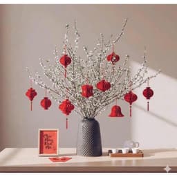 Set 10 Đèn Lồng Giấy Đỏ Đủ Hình Trang Trí Tết Decor Siêu Đẹp (sỉ ib) 3