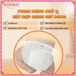 (TRỢ GIÁ) Bỉm Quần/Dán MOMOJI EXTRA SOFT đủ size NB64/S60/M56/L54/XL50/XXL48 full size. 6