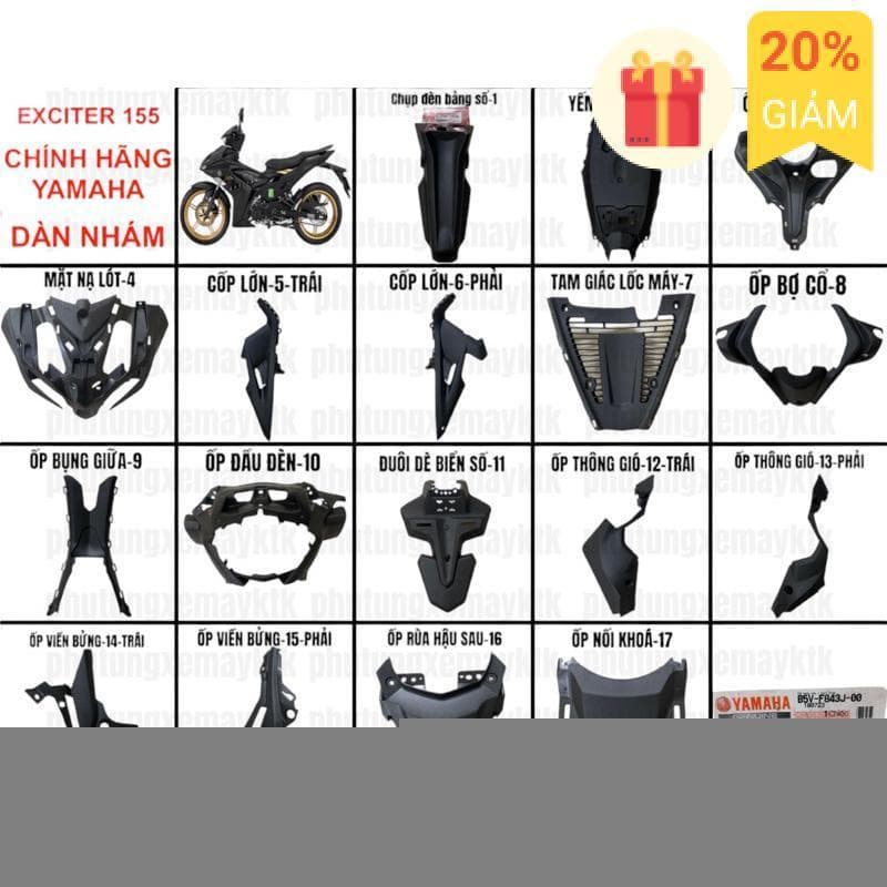Dàn nhám Ex 155 có bán rời từng món