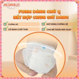 COMBO 2 Bỉm Quần/Dán MOMOJI EXTRA SOFT Siêu mỏng,mềm mại,chống tràn, siêu thấm không quà 3