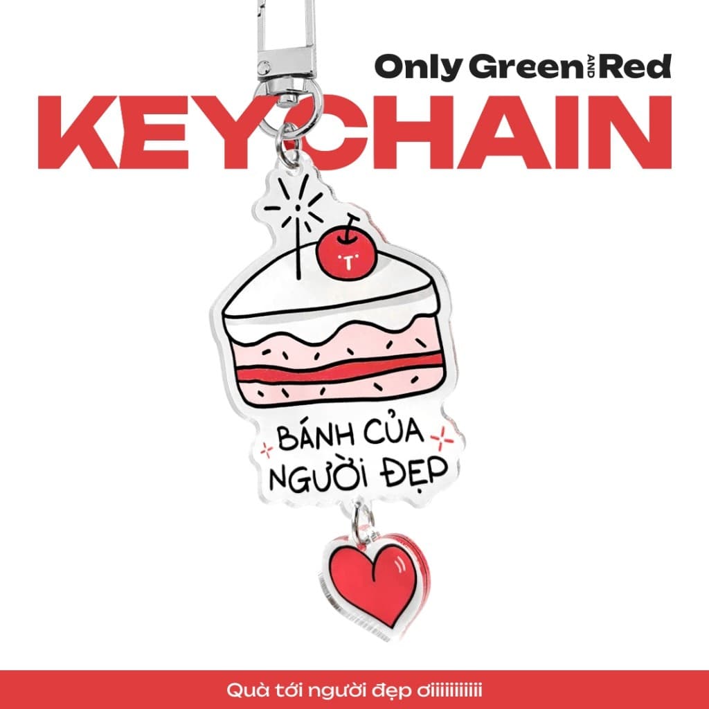 [Hoả tốc] Keychain "BÁNH CỦA NGƯỜI ĐẸP" - Móc khóa dễ thương tặng bạn bè