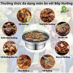 Bếp nướng than hoa. Bếp nướng không khói 2