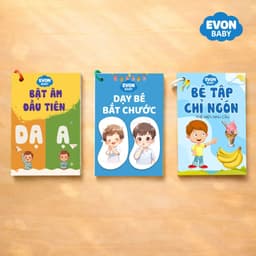 Thẻ Flash EVON BABY dạy bé tập nói - Giai đoạn vàng bật âm - bắt chước - chỉ tay giao tiếp ( 12 tháng - 24 tháng ) 1