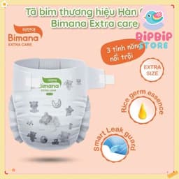 (COMBO 3 BỊCH) Tã/Bỉm Dán/Quần BIMANA EXTRA CARE Thấm Hút Tốt, Đủ Size Thấm hút tốt 5